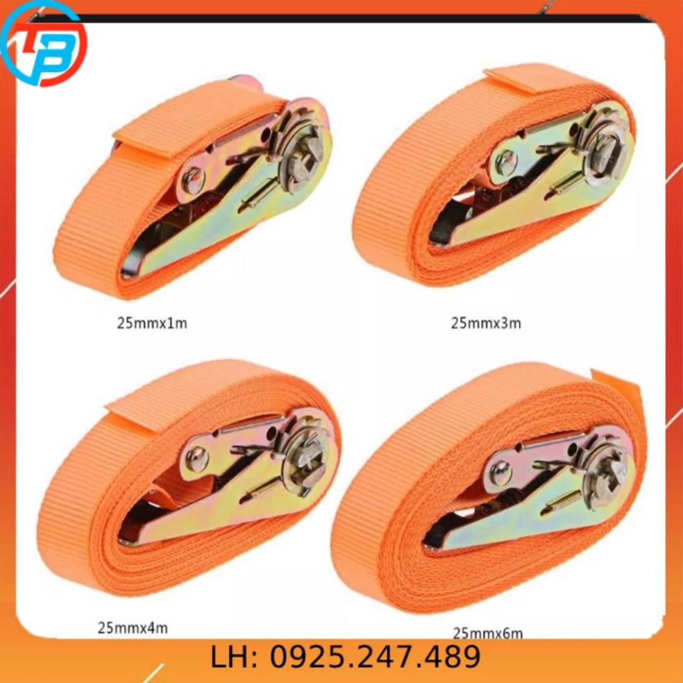 Dây chằng hàng tăng đơ bản 25mm.Đủ các size 3 mét,5 mét,6 mét,8 mét.kIMKHINHATPHAT