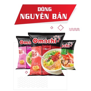 Combo 5 Gói Mì Khoai Tây Omachi Xốt Bò Hầm/ Sườn Hầm Ngũ Quả/Tôm Chua Cay Gói 80G