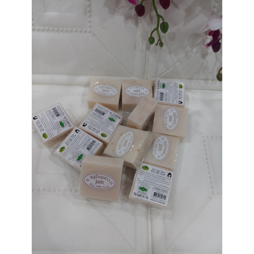 Bánh xà bông cám gạo Thái Lan Jam Rice Milk Soap giúp làn da trắng sáng mịn màng | WebRaoVat - webraovat.net.vn