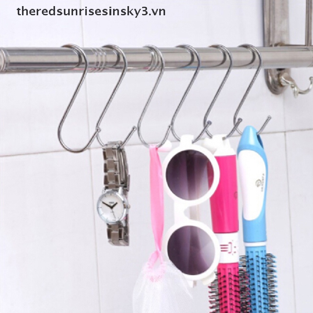 Bộ 5 Móc Khóa Kim Loại Hình Chữ S Tiện Dụng