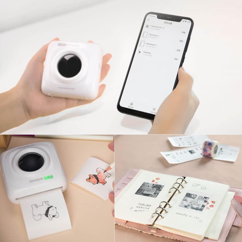 Máy In Ảnh Mini Bt4.0 Không Dây Xiaomi Paperang P1