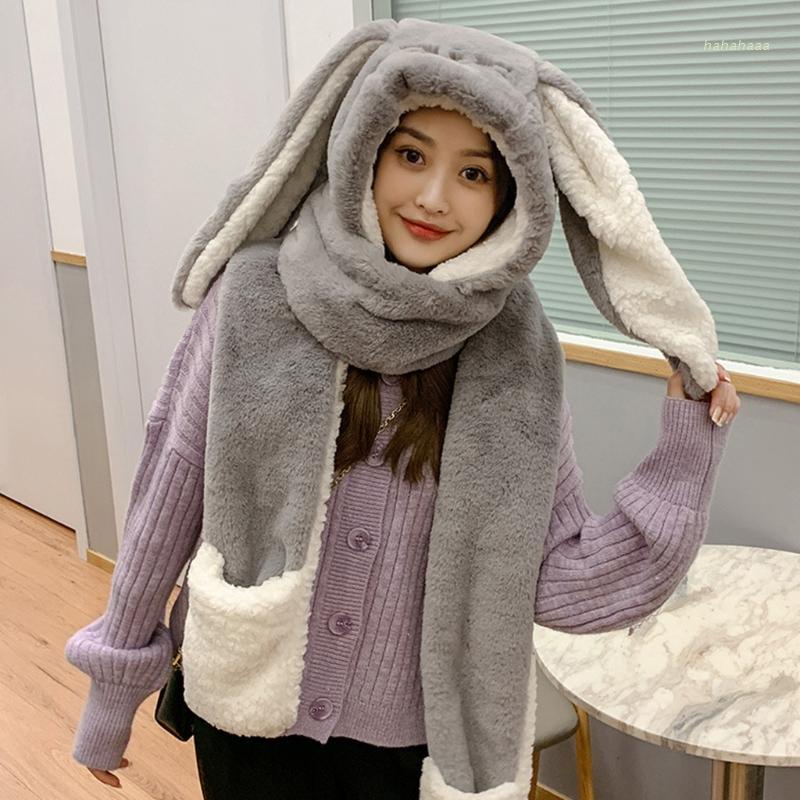 Khăn choàng cổ lông thỏ giả giữ ấm thời trang cho nữ