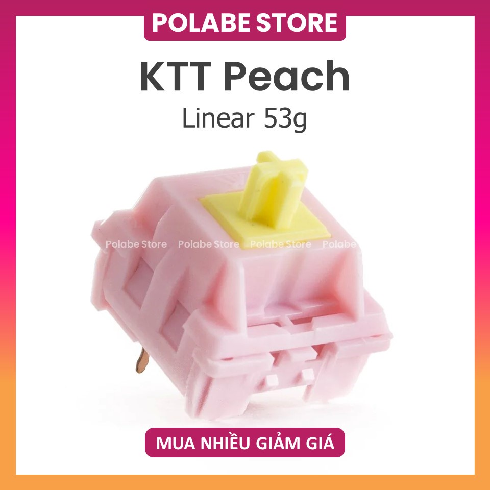 KTT Peach KTT Hyacinth linear switch Công tắc bàn phím cơ KTT switch - Polabe Store