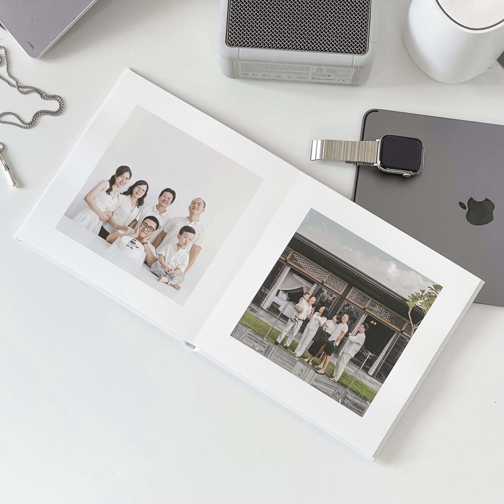 [Toàn Quốc] [E-voucher] In sách ảnh gia đình bìa cứng 20 trang 6” x 6” (15 x 15cm) - Thiết kế trên app Photobook