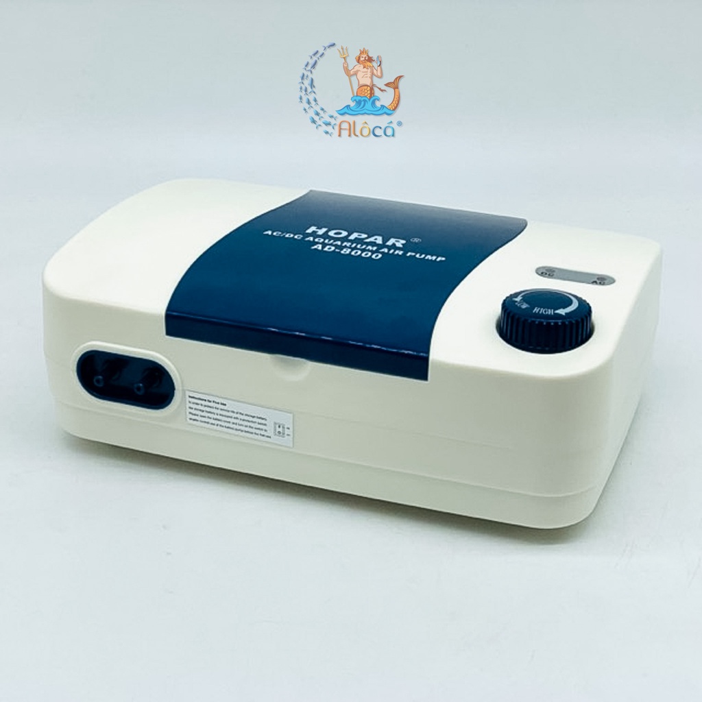 Máy sủi tích điện bể cá Hopar AD-8000