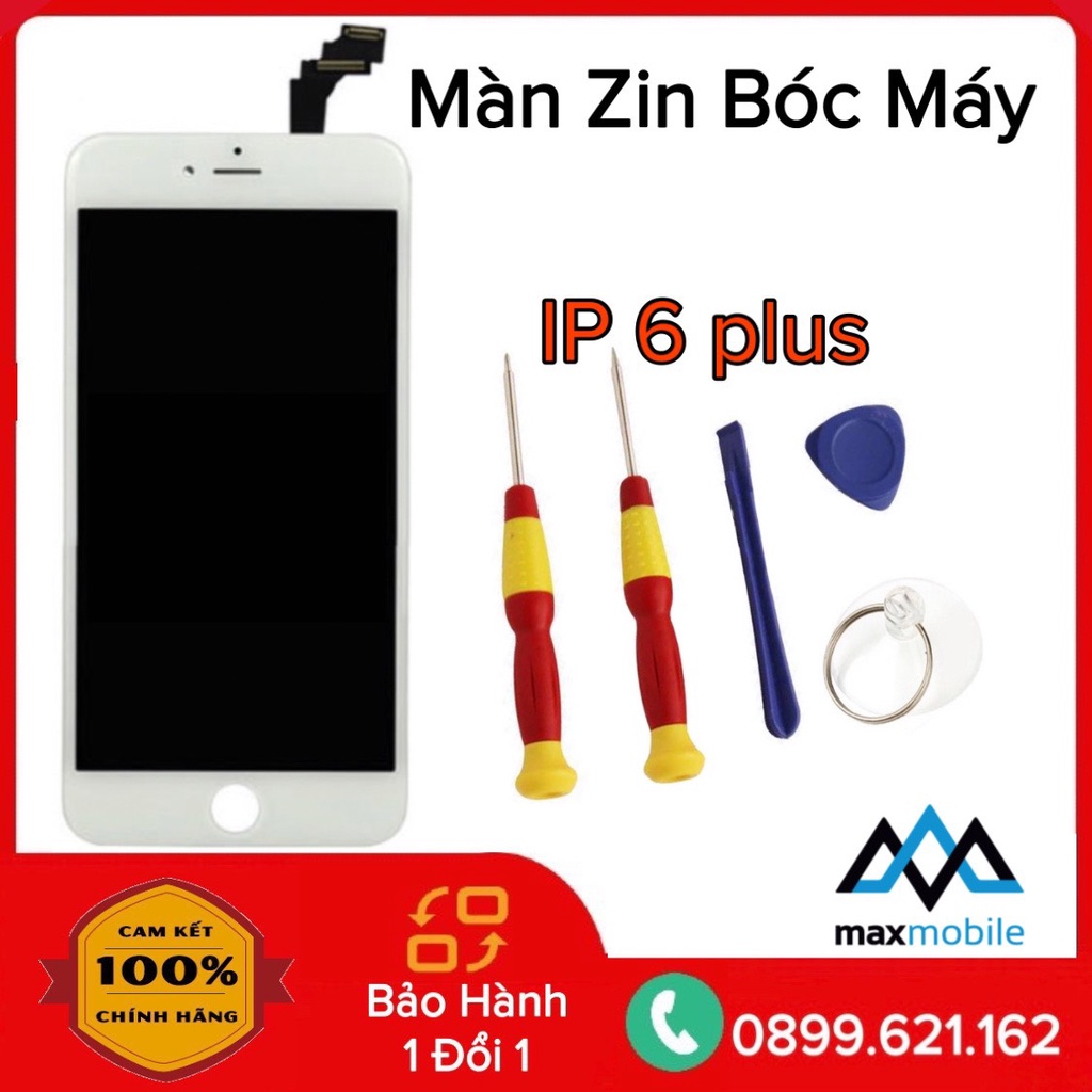 MÀN HÌNH iphone 6plus zin bóc máy,tặng cường lực