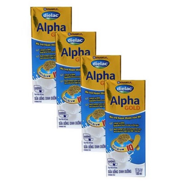 Thùng 48 hộp Sữa dinh dưỡng Dielac Alpha Gold 180ml