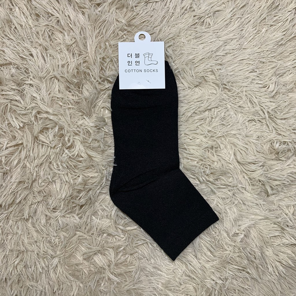 Tất cao cổ, vớ trơn nam / nữ chất liệu cotton Hàn Quốc rẻ đẹp - TCC001