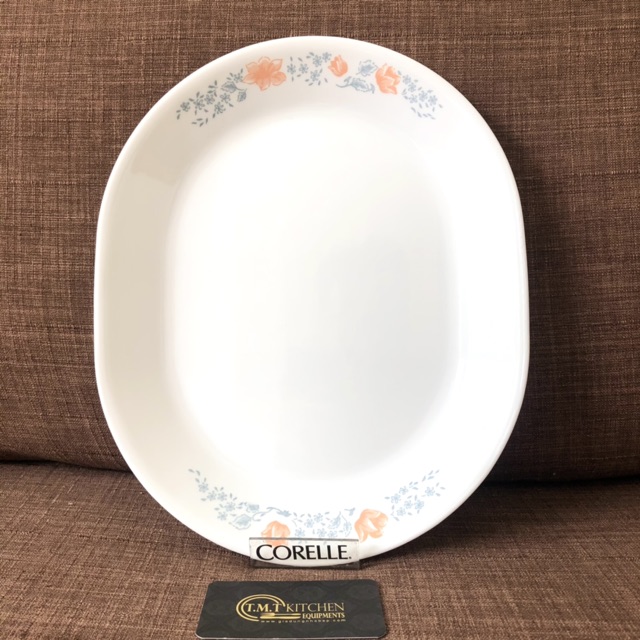 Dĩa Oval Thủy Tinh Mỹ 32cm Corelle Apricot Grove 611