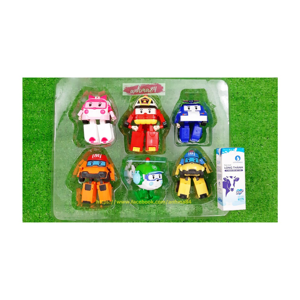 ĐỒ CHƠI ĐỘI BAY SIÊU ĐẲNG ROBOCAR POLI 06 CON - NO.83168 - ảnh thật