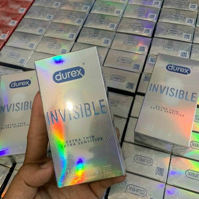 Bộ 5 hộp bao cao su Tàn Hình Siêu Mỏng Durex Invisible [Hộp 10 bao] - Chính hãng