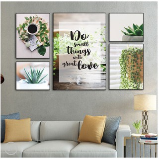 Bộ 5 tranh canvas nghệ thuật thiên nhiên MS0579
