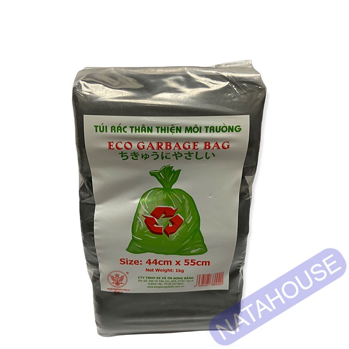 Túi Đựng Rác Màu Đen 3 Cuộn 1kg Nhiều Size NATAHOUSE