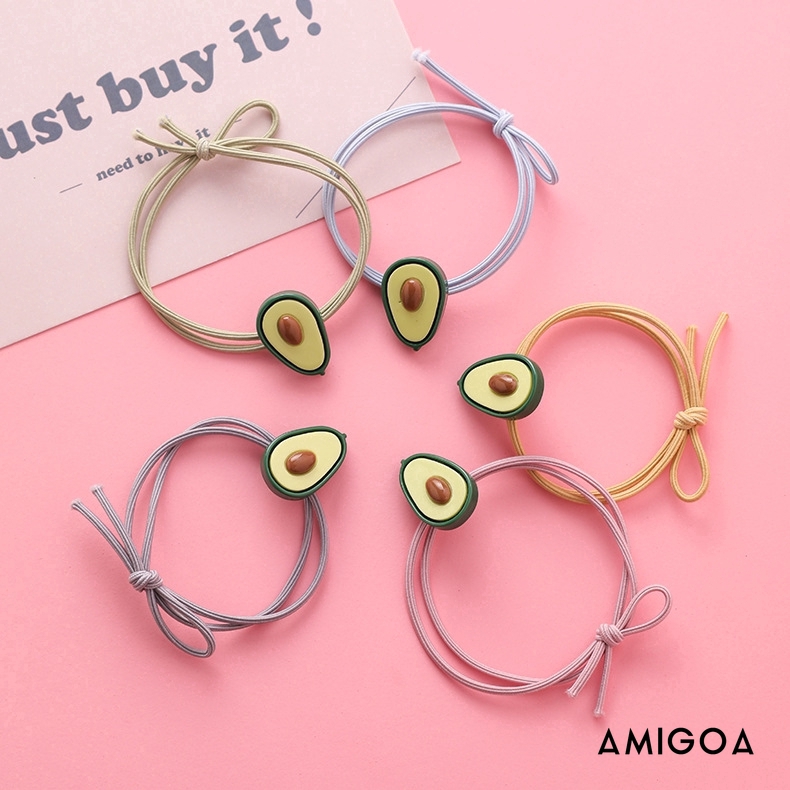 【Amigoa】Hàn Quốc Dễ thương Hoa Đàn hồi Tóc Dải Tóc Hairies Bơ Tóc Ties Hair Rope Girls Phụ nữ Tóc Phụ kiện Mũ