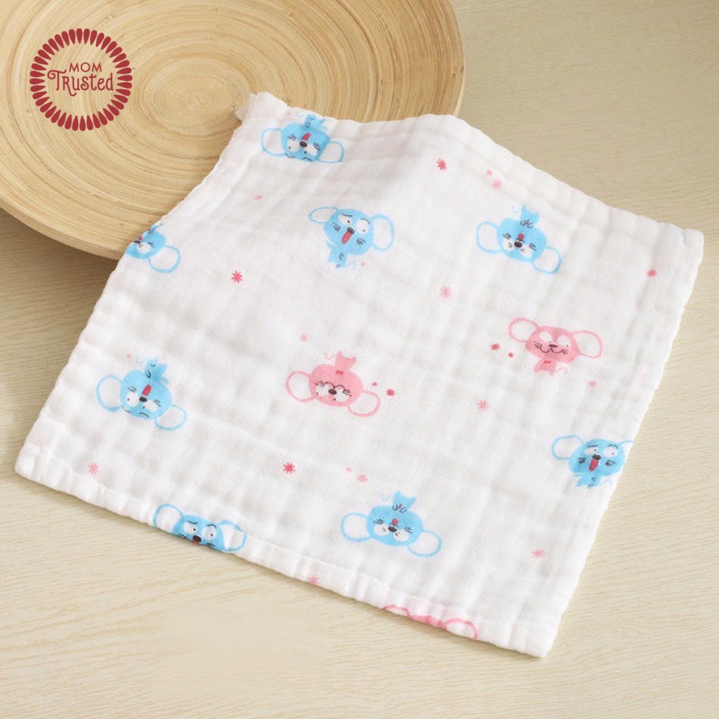 Hộp 6 khăn sữa cotton 6 lớp cho bé Mom Trusted – có bán sỉ