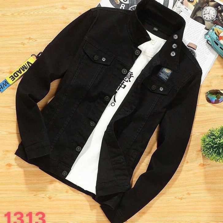 Áo khoác jean nam họa tiết cao cấp vải jean denim không nóng hàng chuẩn shop Phuongnamshop20 gf16