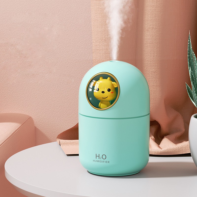 Máy phun sương Fnelse tạo độ ẩm không khí mini phối hình thú cưng dễ thương 300ml