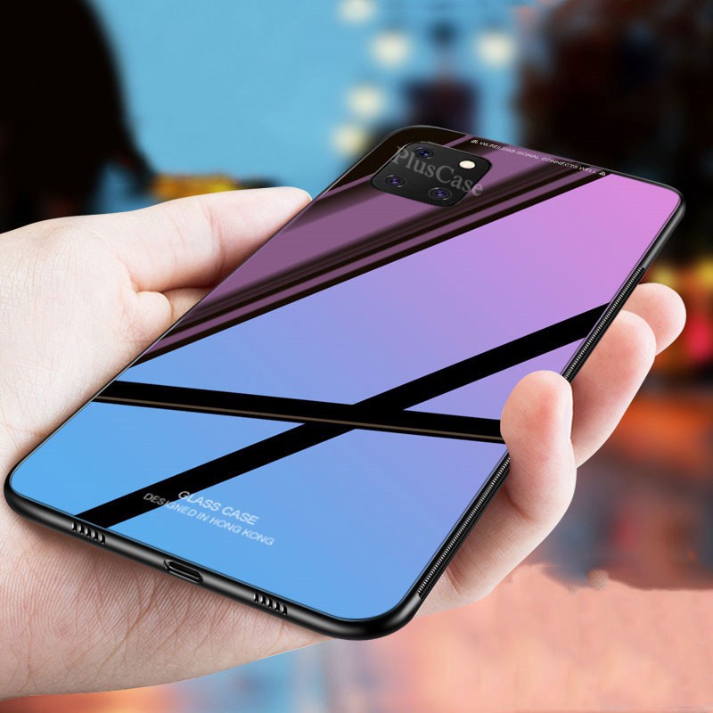 Ốp điện thoại viền hybrid mềm màu nhám mặt kính cường lực cho Samsung Galaxy Note 10 Lite