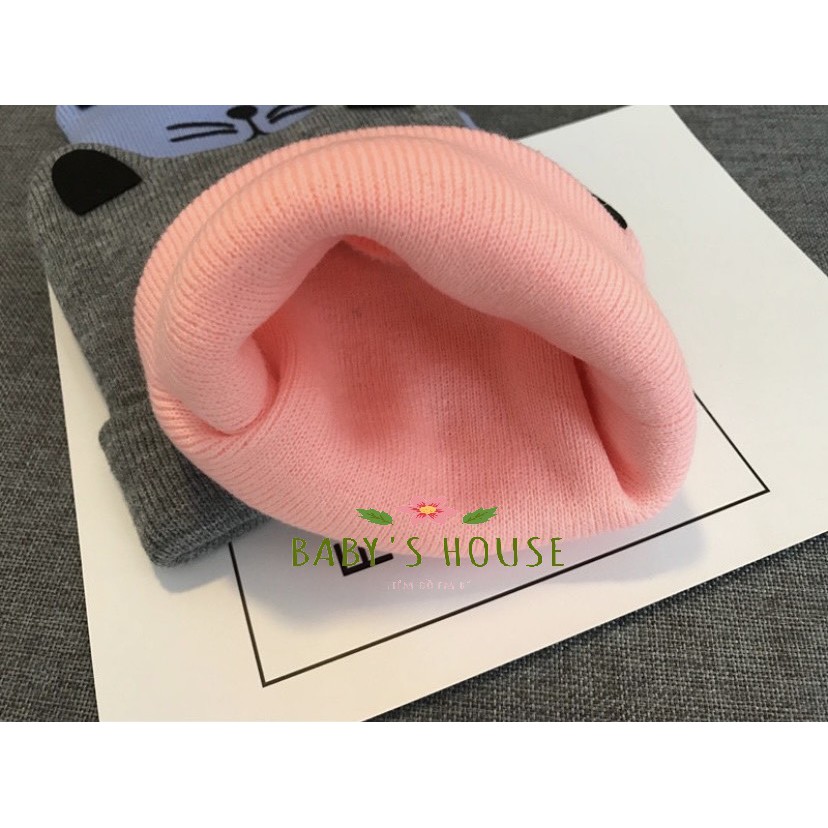 Mũ len hình mặt mèo cho bé (4m-3y) - Baby's house