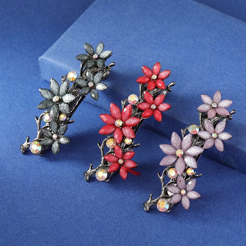 Kẹp Tóc Kim Loại Hình Hoa Xinh Xắn Cho Nữ