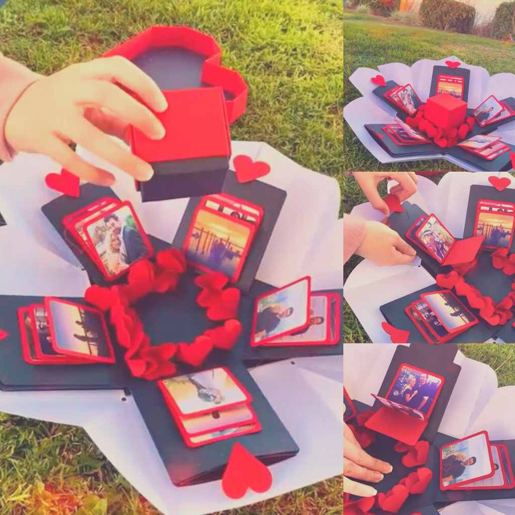 Hộp Quà Trái Tim - LOVE BOX SWEET HEART (19.5x19.5x13cm) 100% Handmade