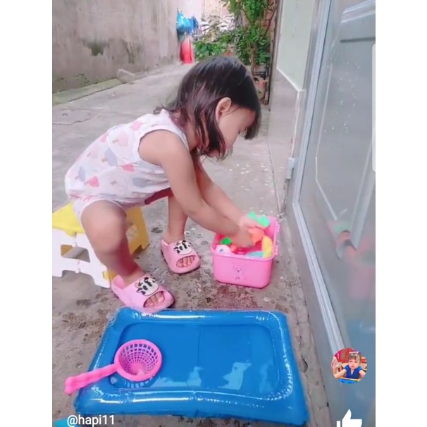 Bộ Đồ Chơi Câu Cá Cho Bé Nam Châm Kèm Bể Phao Vui Nhộn