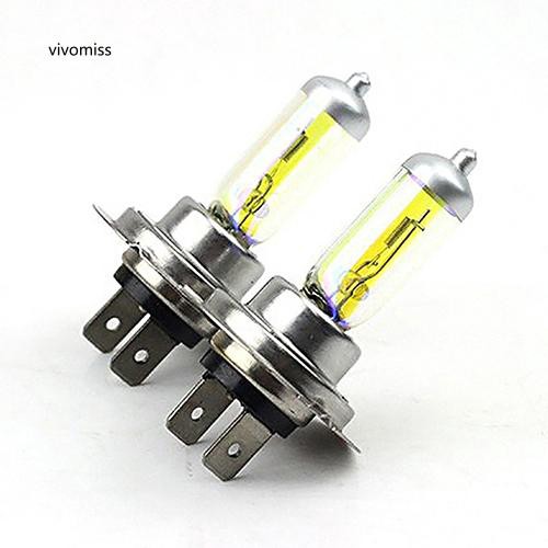 2 Đèn pha ô tô siêu sáng H7 Xenon Halogen ánh sáng trắng