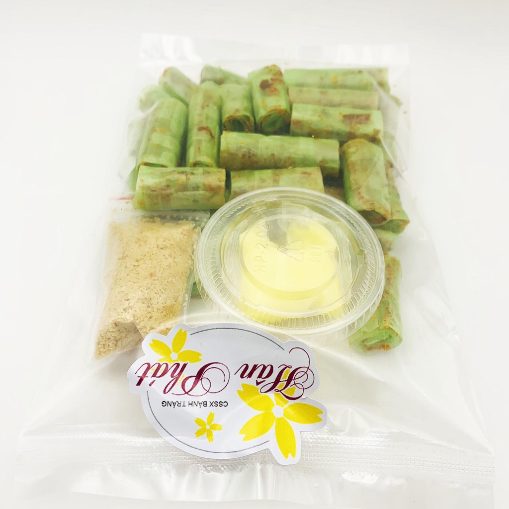 BÁNH TRÁNG LÁ DƯA CUỘN ĐẬU PHỘNG 1 BỊCH
