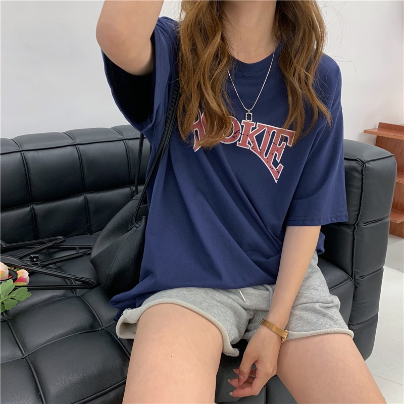 Áo Thun Nữ Ngắn Tay Cổ Tròn Thời Trang Hàn