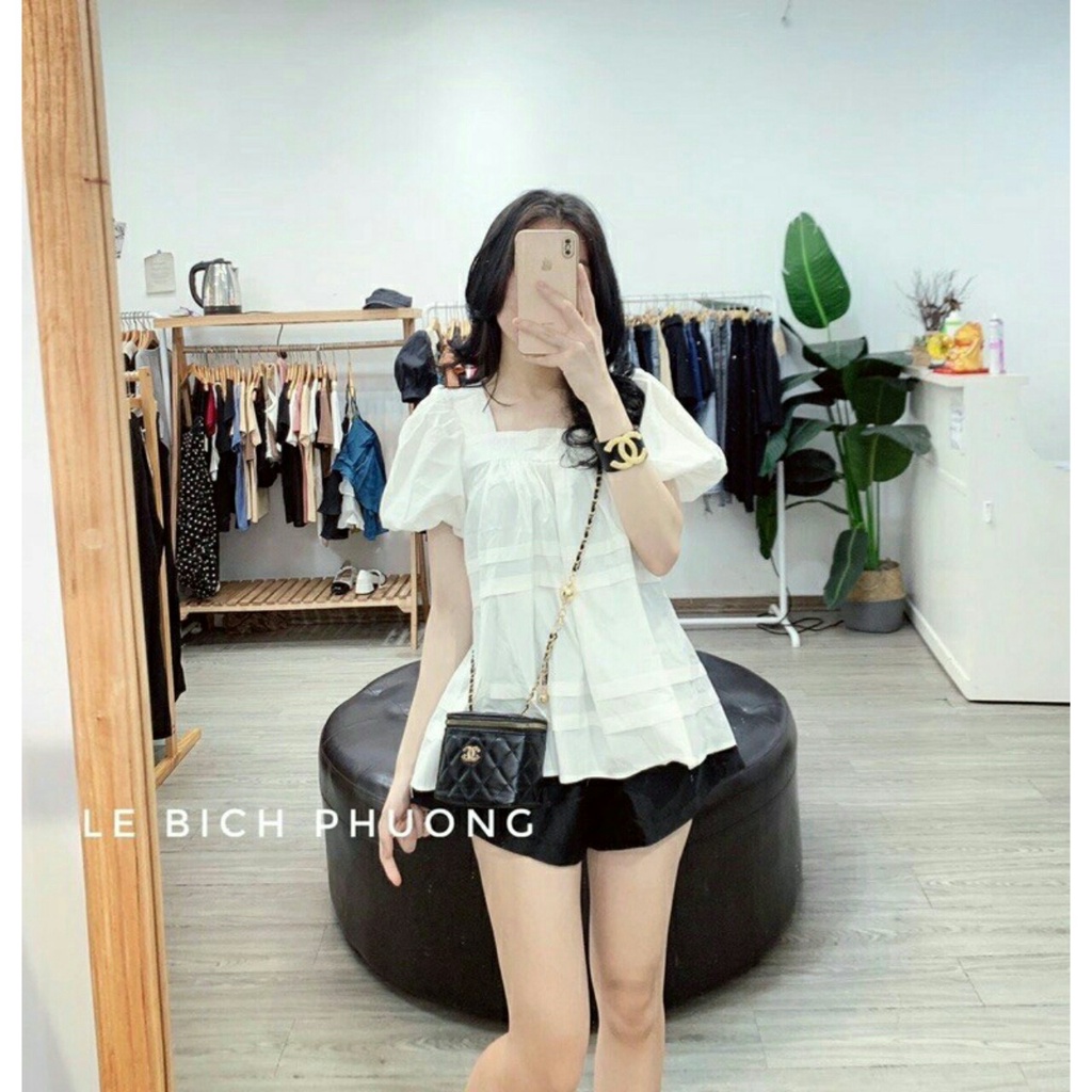 Áo bầu MÙA HÈ cộc tay babydoll đẹp cho mẹ bầu mặc nhà, đi làm, đi chơi freesize 40-65kg GA2049