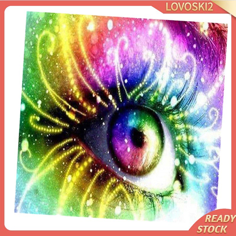 [LOVO] Diamond DIY Painting Embroidery Rhinestone Eye Painting Cross Stitch Kits A