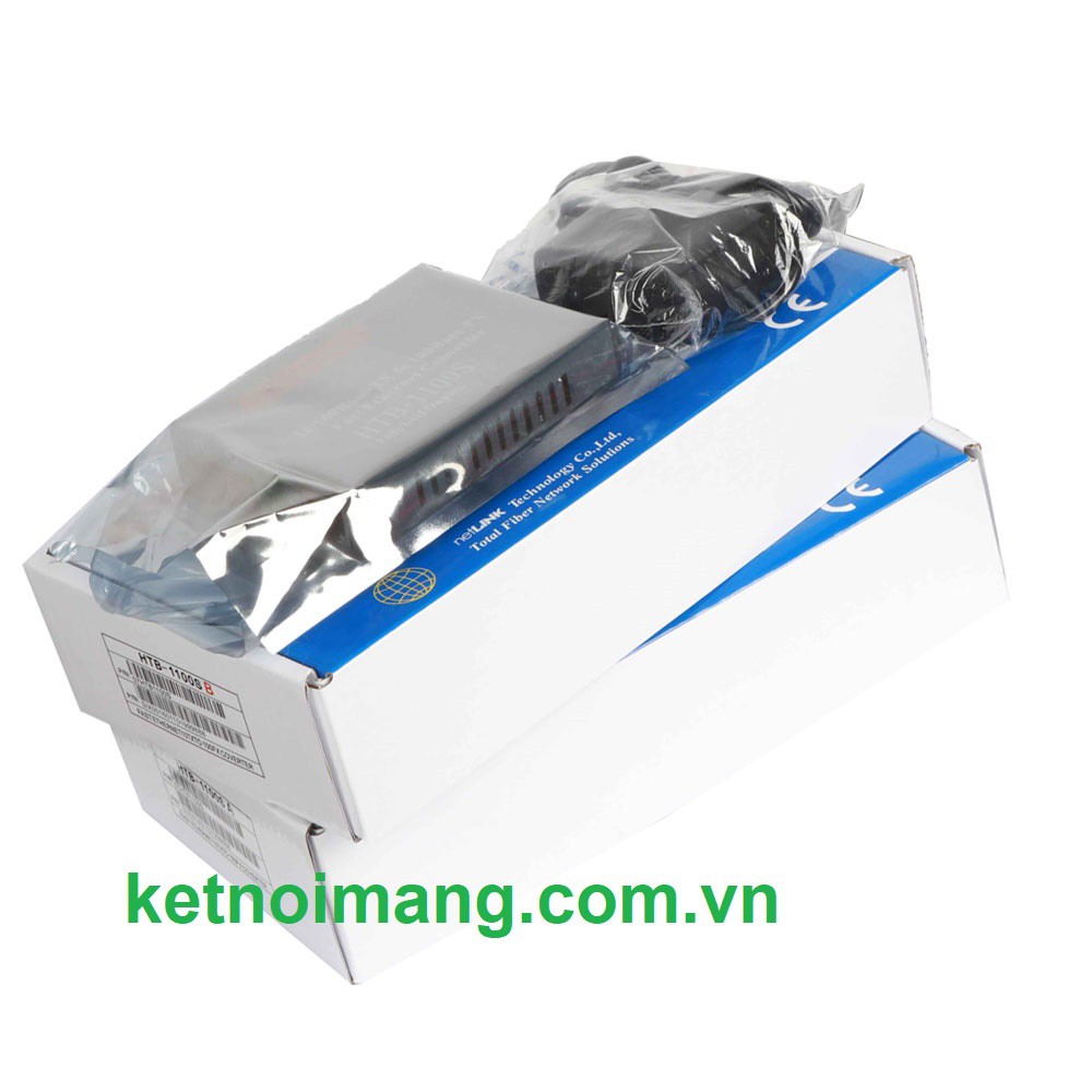 Cặp Converter quang 100MB Netlink Single mode, 1 sợi quang. Có CO, CQ