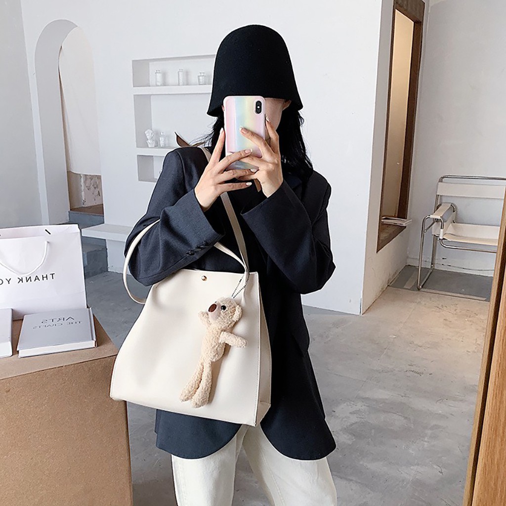 Túi đeo vai đeo chéo da nữ đẹp đi chơi Hàn Quốc TREO GẤU DC157 | BigBuy360 - bigbuy360.vn