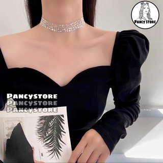 vòng cổ choker nhũ lấp lánh