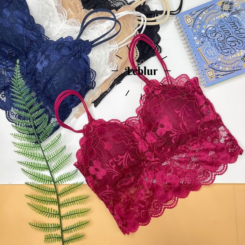 Áo bra ren 2 dây đôi, bralette gợi cảm, chất áo lót loại 1 mền mịn, Leblur