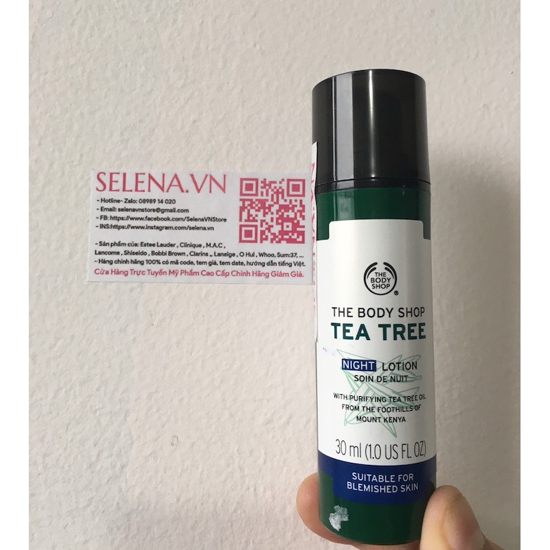 Sữa dưỡng ẩm ban đêm The Body Shop Tea Tree Night Lotion 30ML