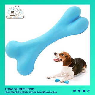Đồ chơi cho chó Cục xương cao su làm sạch răng xương gặm sạch răng cho chó - Long Vũ Pet Food