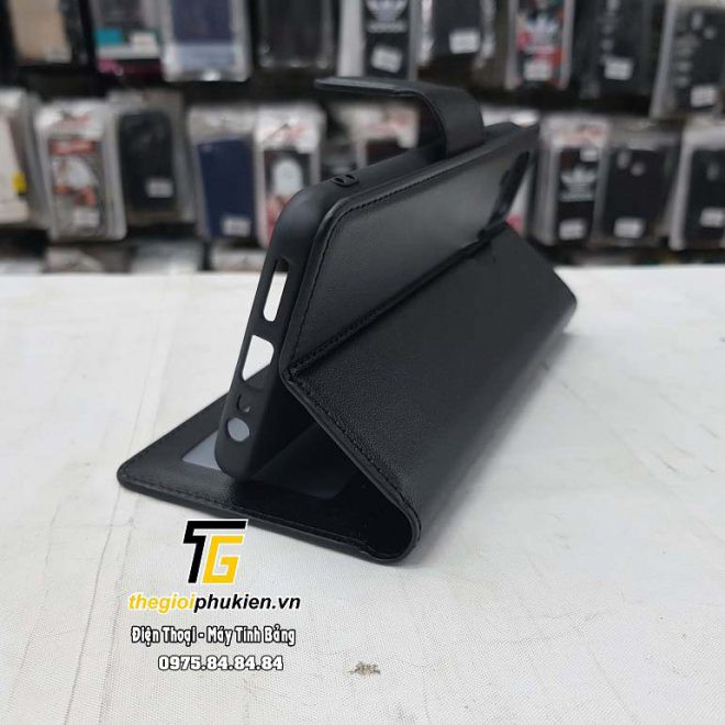 Bao da dạng ví Samsung Galaxy A12 hiệu Hanman có quai cài | BigBuy360 - bigbuy360.vn