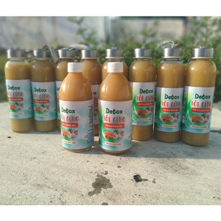 Detox tỏi gừng chanh giấm táo mật ong (500ml) - hỗ trợ đào thải độc tố