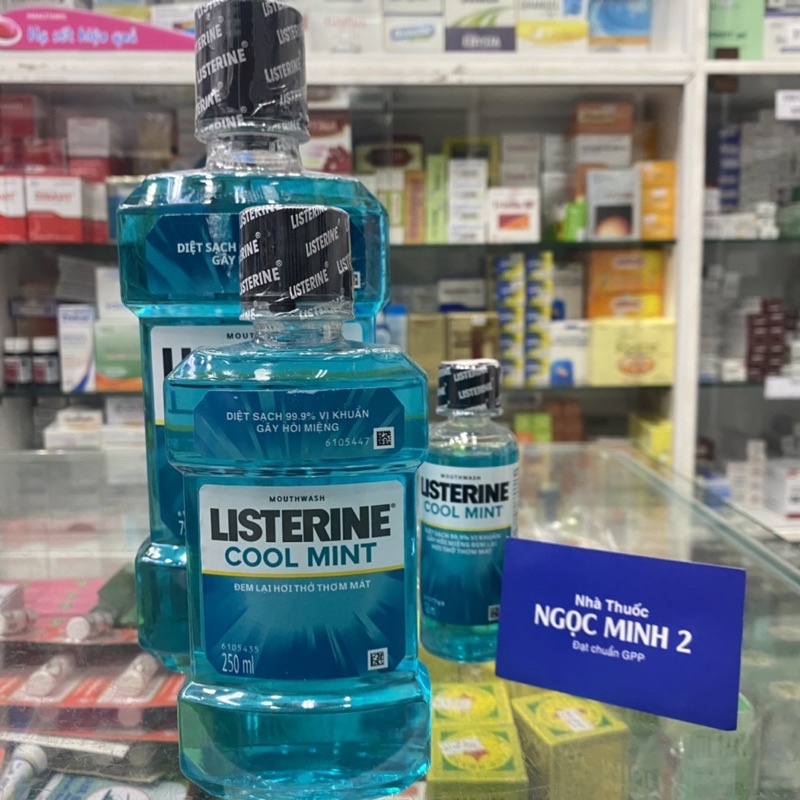 ✅ [Chính Hãng]  MintNước súc miệng Listerine Cool ( 750ml 250ml 100ml )