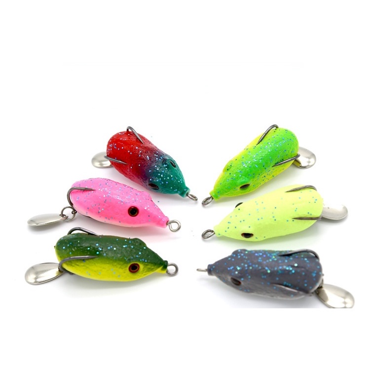 Mồi Câu Cá Giả Hình Ếch Mềm 5.5cm/13g