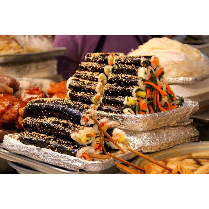 Rong biển cuộn cơm kimbab Hàn Quốc 100 lá