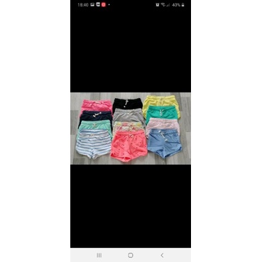 Quần thun short bé gai