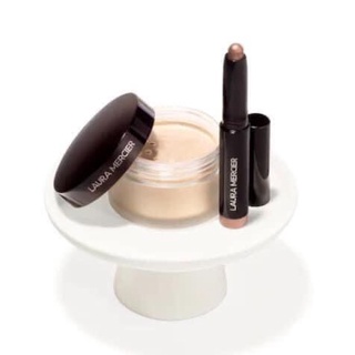 Sét phấn phủ + kẻ mắt nhũ laura mercier