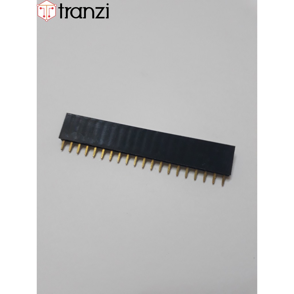 Giăm cắm 2.54mm đơn cái thẳng 20P 8.5mm đen - túi 10 cái