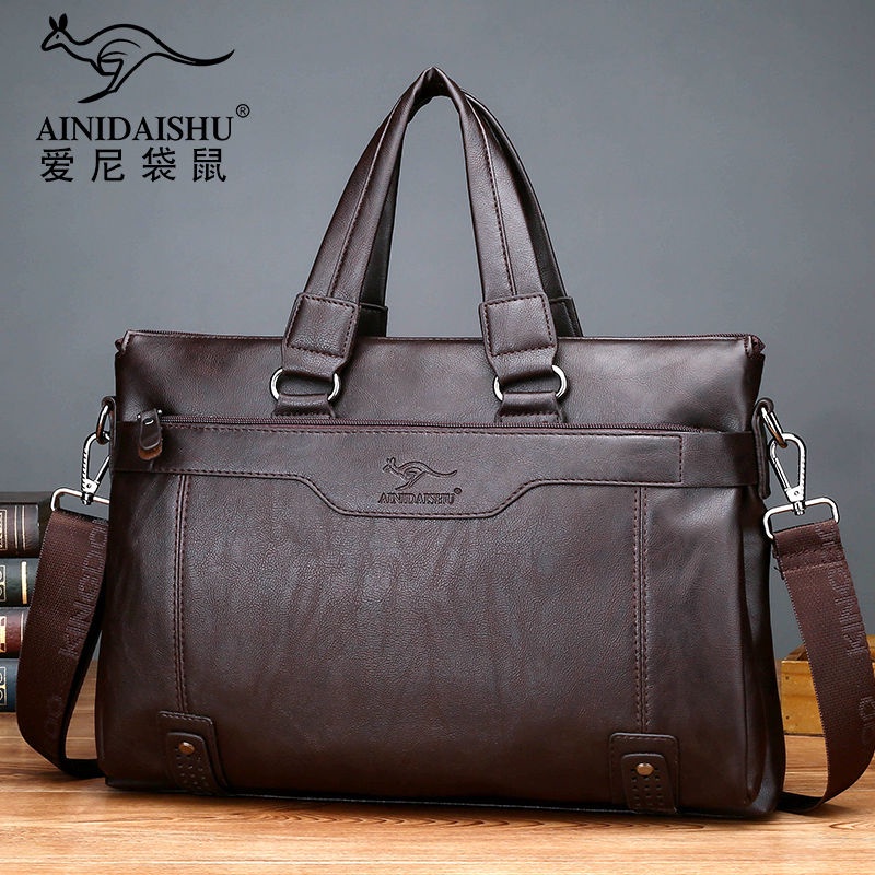 Túi da đeo chéo phong cách doanh nhân cho nam NSGSB33 | BigBuy360 - bigbuy360.vn