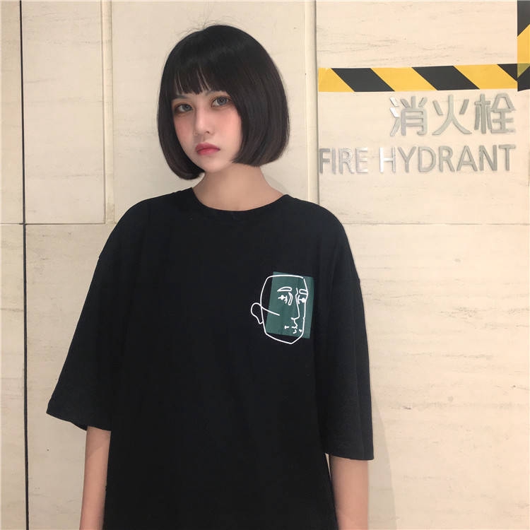 Áo Thun T-shirt Tay Ngắn In Hình Phong Cách Mùa Hè Dành Cho Nữ