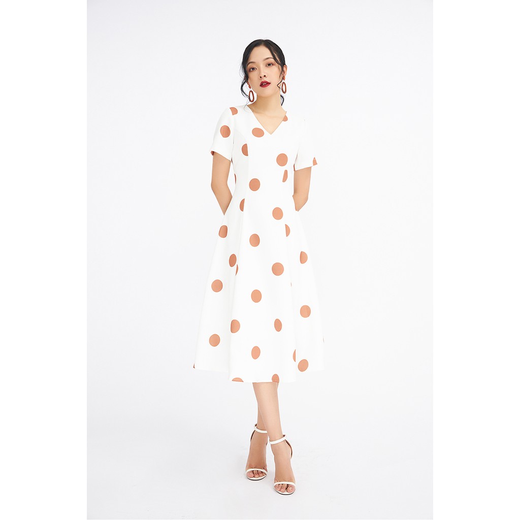 Đầm ngắn tay cổ V- 20Again - DDC0020 | BigBuy360 - bigbuy360.vn