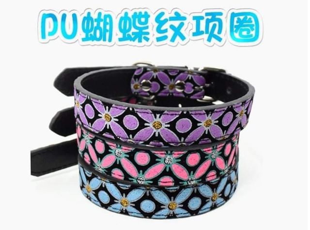 VÒNG CỔ HOẠ TIẾT HOA ĐÍNH HẠT DÀNH CHO THÚ CƯNG / CHÓ / MÈO / CÚN