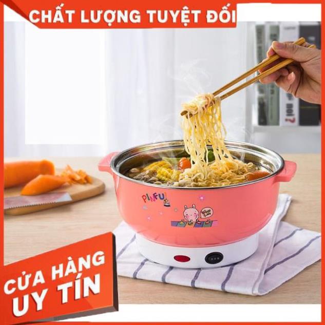 🔐Bảo Hành 1 Năm🔐 Nồi Lẩu Điện Mini Đa Năng Nika 24cm 1000W Inox 304, Tiện Dụng Cho 2-3 Người Dùng, Siêu Tiện Dụng